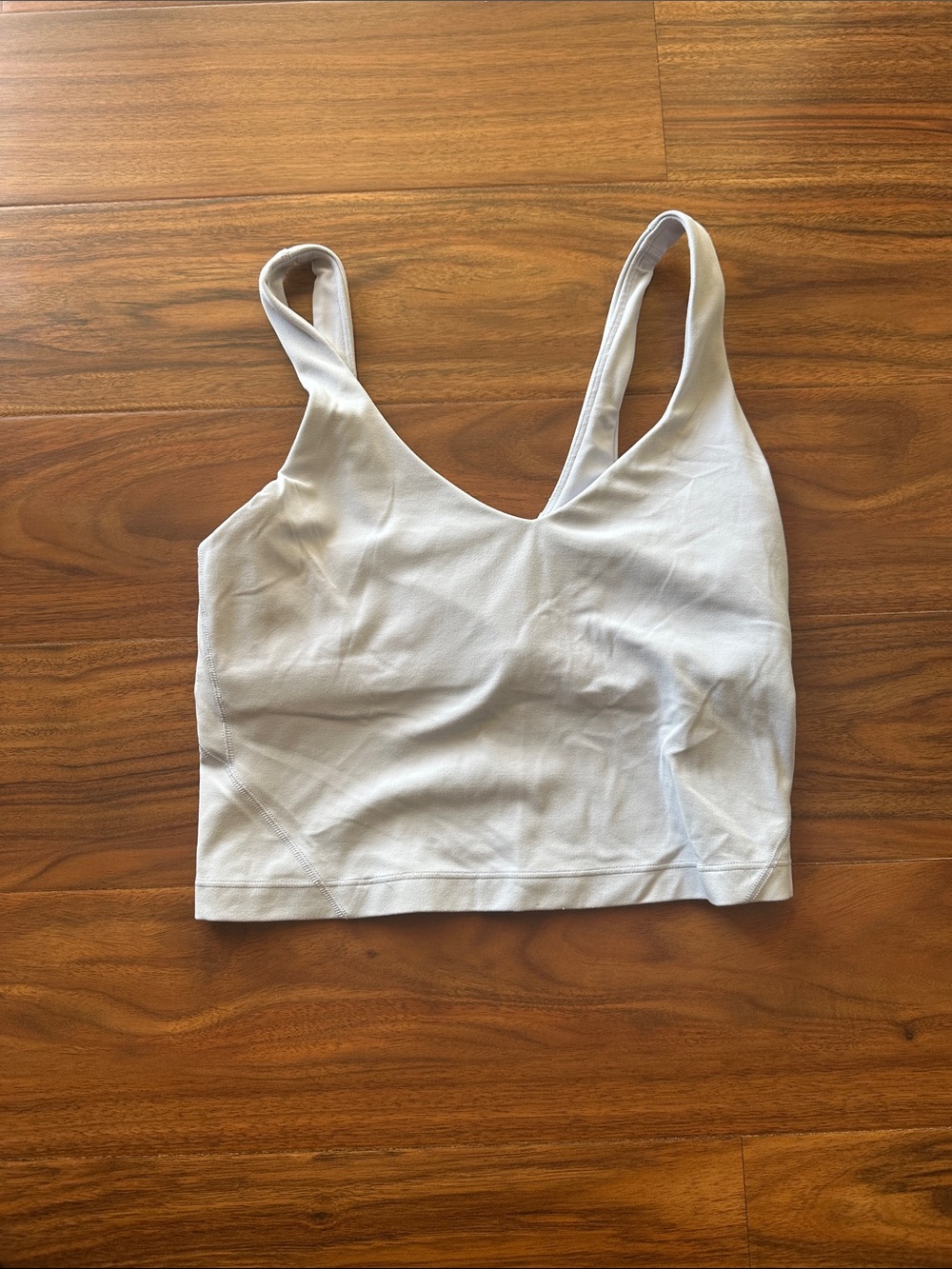 Lululemon Light Lilac V-Neck Crop Support Tank Top